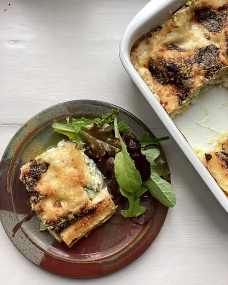 A Classic Creation for Lasagna with Zucchini and A Trio of Cheeses